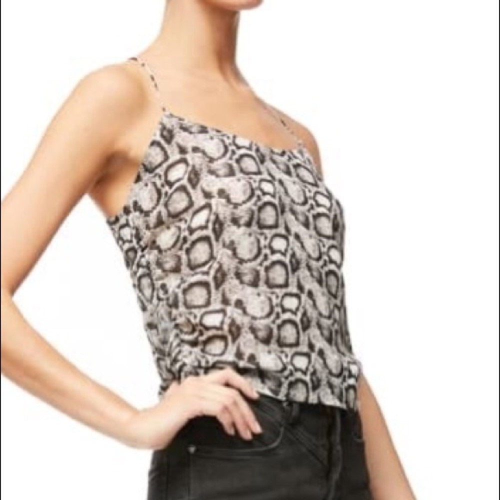 Good American NWOT Ruched Snake Print Cami ~Size 2